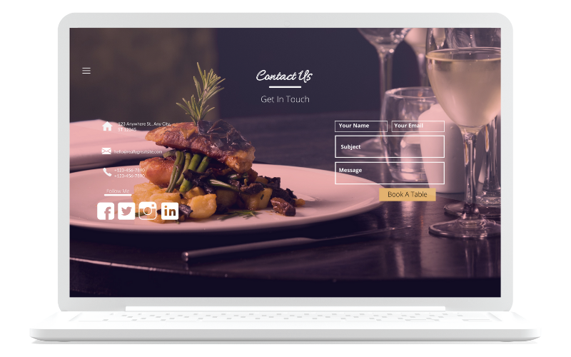 Restaurant Contact Page